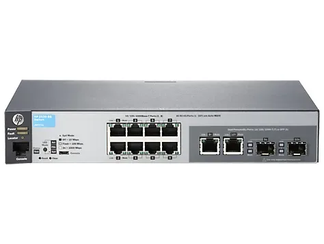 J9777AR - Aruba 2530-8G 8 x Ports 10/100/1000Base-T + 2 x SFP Combo Layer-2 Managed Gigabit Ethernet Network Switch