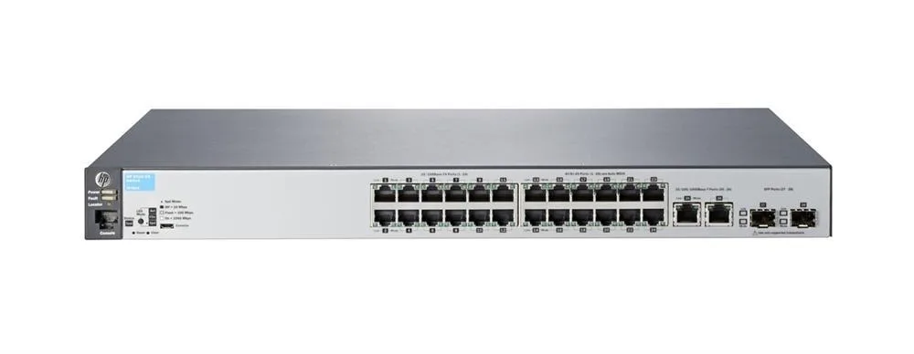 Aruba J9782A#ABA 2530-24 24xPorts 10/100Base-TX/ 10/100/1000Base-T + 2xSFP Layer-2 Managed Gigabit Ethernet Network Switch