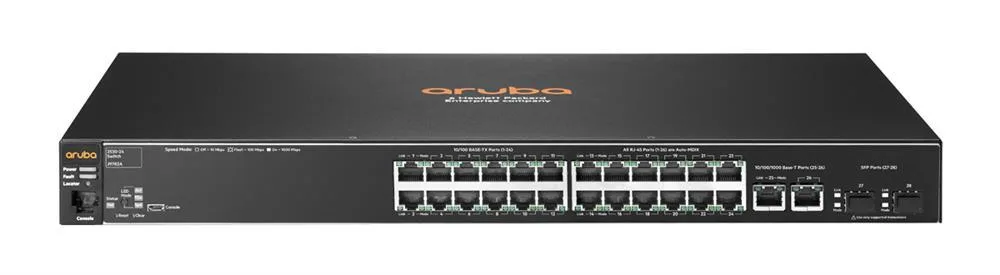Aruba J9782A#AC3 2530-24 24xPorts 10/100Base-TX/ 10/100/1000Base-T + 2xSFP Layer-2 Managed Gigabit Ethernet Network Switch