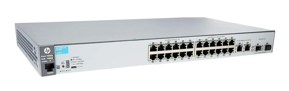 Aruba J9782A#ACD 2530-24 24xPorts 10/100Base-TX/ 10/100/1000Base-T + 2xSFP Layer-2 Managed Gigabit Ethernet Network Switch