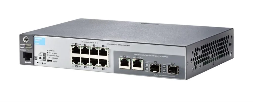 Aruba J9783A#AC3 2530-8 8 x Ports 10/100Base-T with 2 Combo Gigabit SFP Ports Layer 2 Managed Rackmountable Fast Ethernet Switch