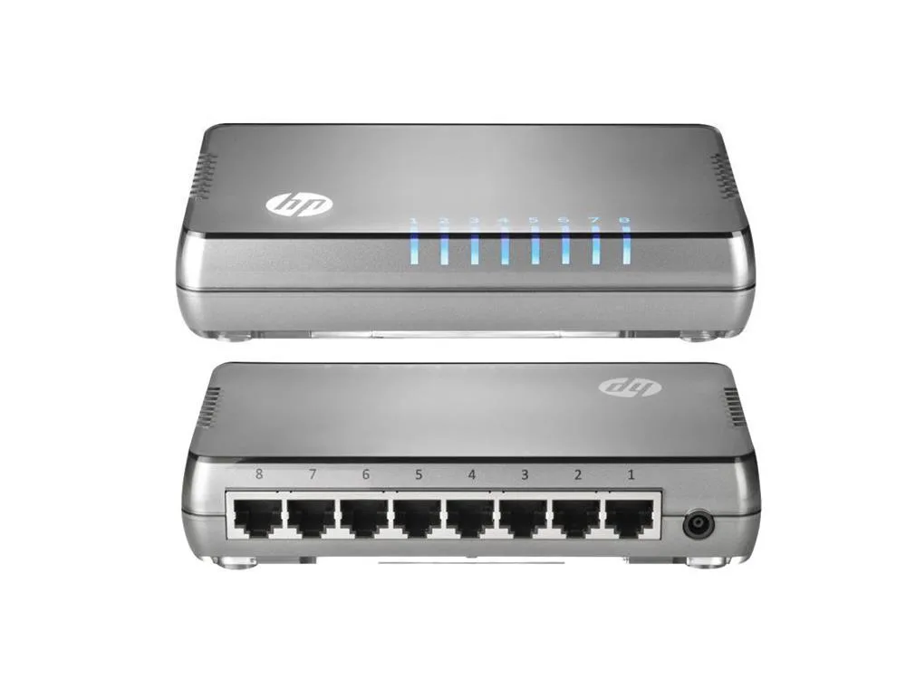 HP J9793A#ABA 1405-8 v2 8-Ports 10/100Base-TX Autosensing Unmanaged Fast Ethernet Switch