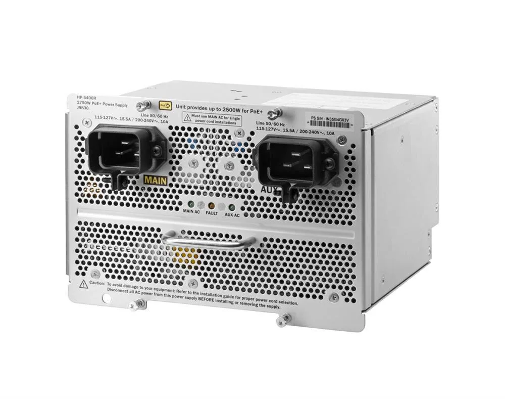 HP J9830B#ABA 2750-Watts Plug-in module Power Supply for 5406R /5406R zl2 /5412R /5412R zl2 Switch