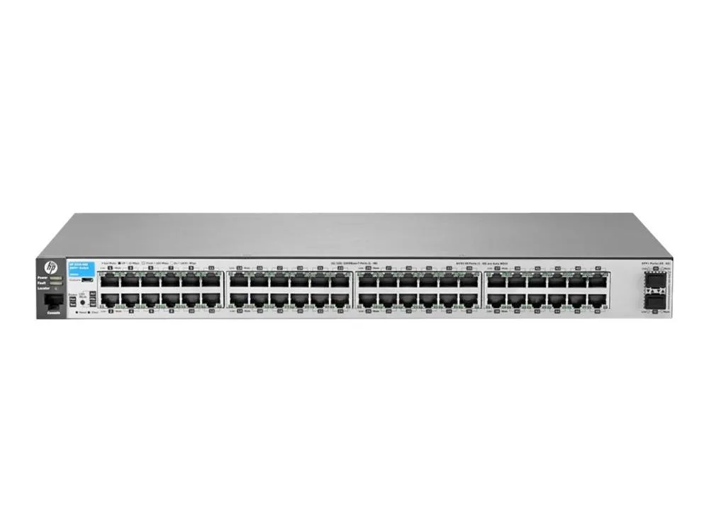 Aruba J9855A#ABA 2530-48G-2SFP+ 48 x Ports 10/100/1000Base-T + 2 x SFP Layer-2 Managed Gigabit Ethernet Network Switch