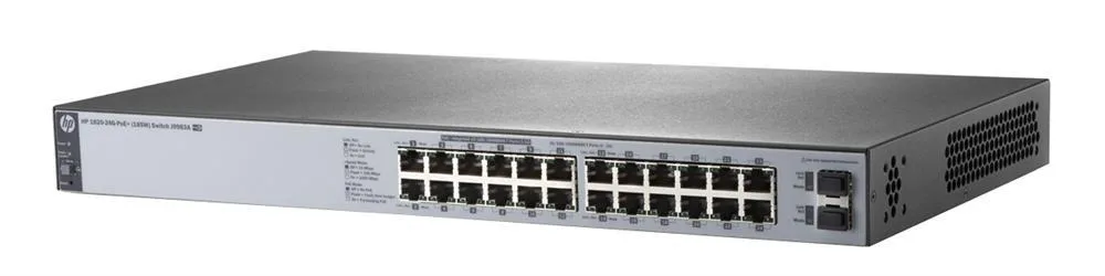 HP J9983A#AC3 OfficeConnect 1820 24G 24-Ports 10/100/1000Base-T with 2 x Fast Ethernet/Gigabit SFP 1U Rack-Mountable Switch