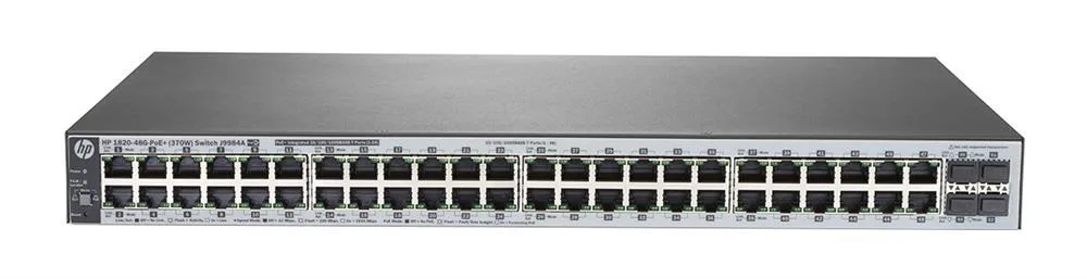HP J9984A#0D1 OfficeConnect 1820-48G 48-Port 10/100/1000Base-T with 4 SFP Rack-Mountable Gigabit Ethernet Switch