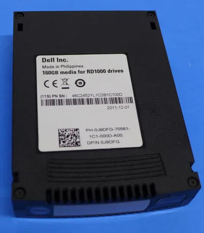 J9DFG - Dell RD1000 Data Cartridge 160GB/320GB PowerVault RDX