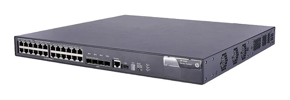 HP JC100B#ABB A5800-24G 24-Ports 24x 10/100/1000Base-T + 4x SFP+ 1U Layer 3 Managed Switch