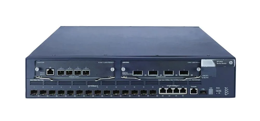 HP JC106B#ABB 5820-14XG-SFP+ 14 x Ports 10/100/1000Base-T + 4 x SFP Layer-2 Managed Gigabit Ethernet Network Switch