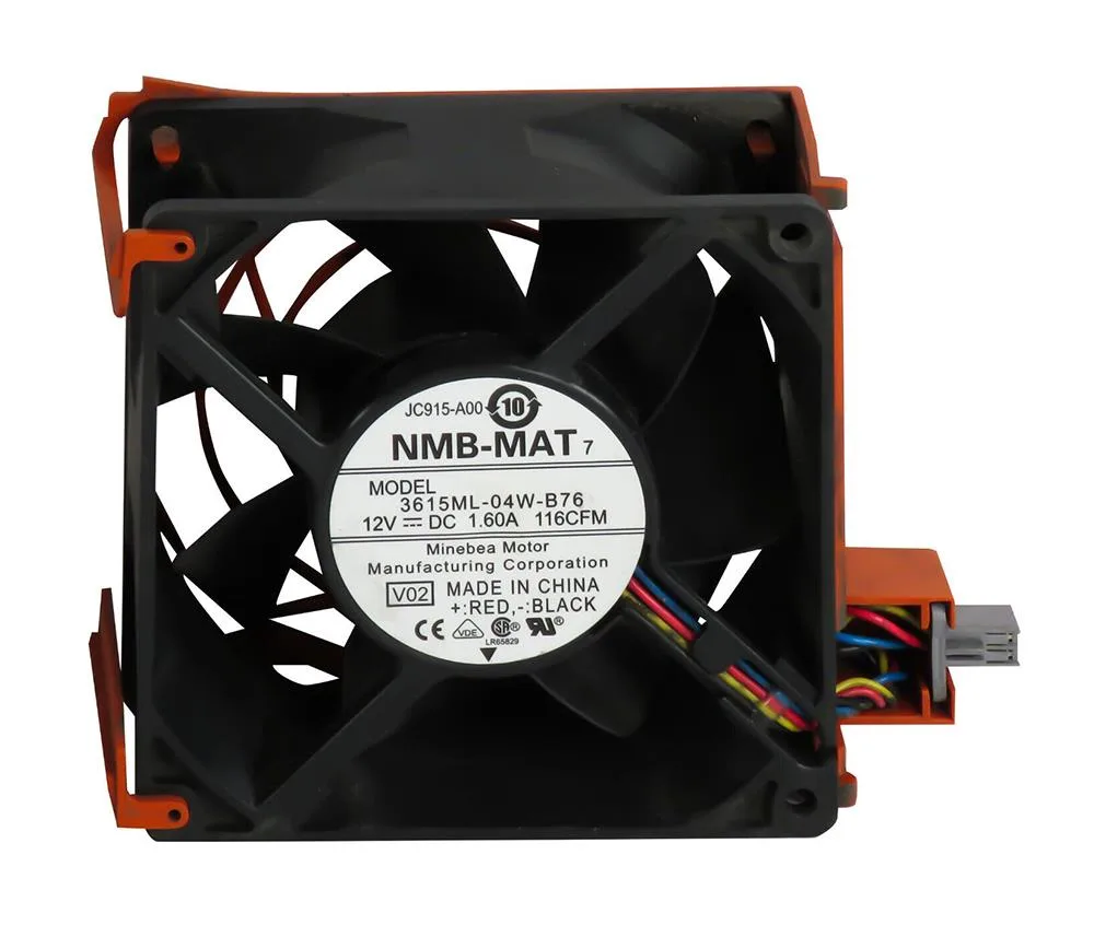 JC915 - Dell 92 x 92 x 38MM 12V Fan Assembly for PowerEdge 1900 / 2900
