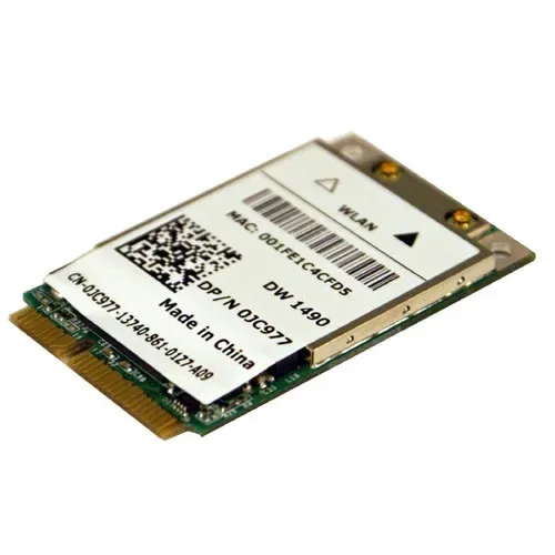 JC977 - Dell DW 1490 IEEE 802.11a/b/g Mini PCI-Express Wi-Fi Adapter Refurbished 54 Mbps Internal
