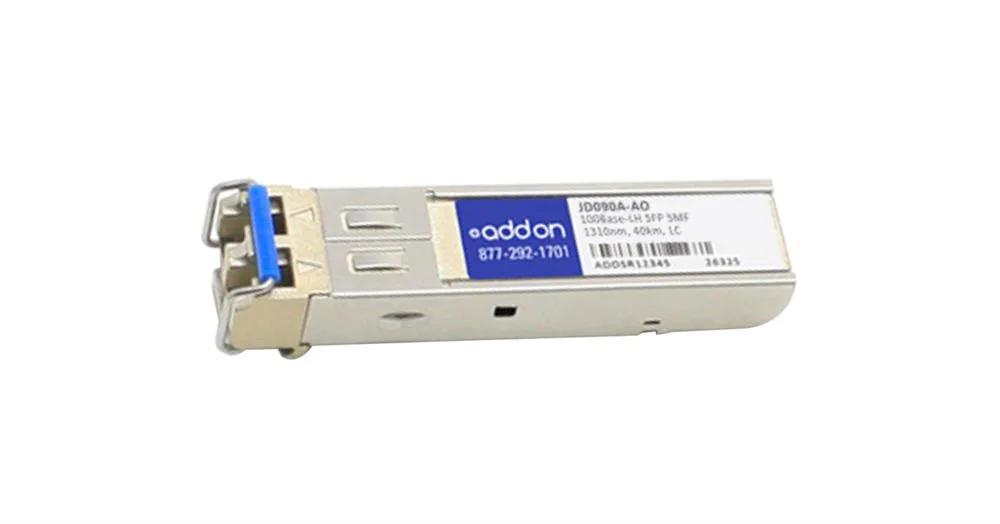 JD090AAO - Addonics 100Mbps 100Base-LH40 Single-mode Fiber 40km 1310nm Duplex LC Connector SFP Transceiver Module