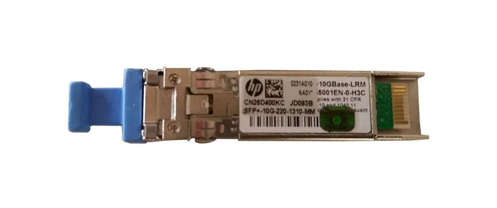 HP JD093B#ABA X130 10Gbps 10GBase-LRM Multi-Mode Fiber 220m 1310nm Duplex LC Connector SFP+ Transceiver Module