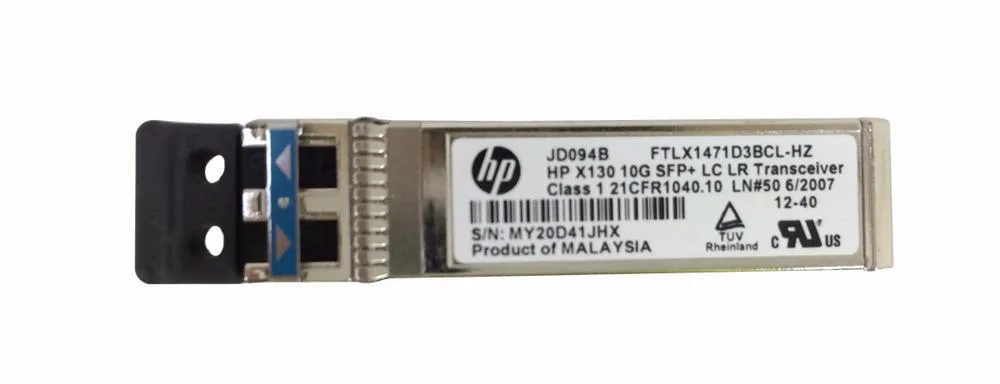 HP JD094B#ABA X130 10Gbps 10GBase-LR Single-Mode Fiber 10km 1310nm Duplex LC Connector SFP+ Transceiver Module