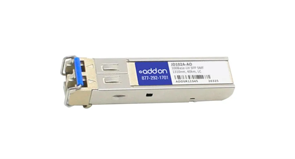JD102AAO - Addonics 100Mbps 100Base-FX Multi-mode Fiber 2km 1310nm Duplex LC Connector SFP Transceiver Module