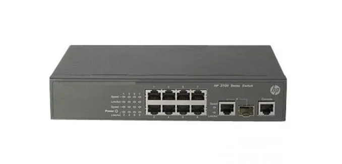 HPE JD311A#ABA 3100-8-PoE 8 x Ports 10/100Base-TX + 1 x SFP Combo Layer-2 Managed Gigabit Ethernet Network EI Switch