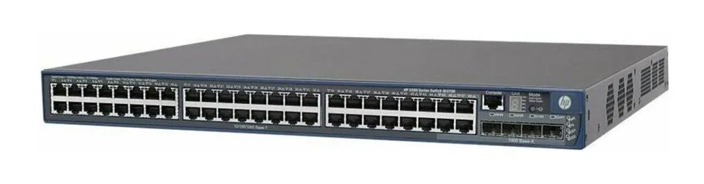 HP JD376A#ABA A5500-48G-PoE 48 x Ports 10/100/1000Base-T + 4 x SFP (mini-GBIC) Layer-3 Managed Gigabit Ethernet Network Switch