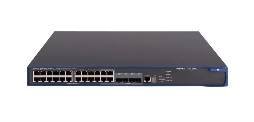 HP JD377A#ABA 5500-24G 24 x Ports 10/100/1000Base-T + 4 x SFP Shared Layer-4 Managed Stackable Gigabit Ethernet Network Switch