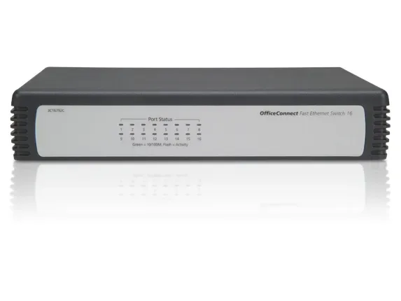 JD858AR - HP 1405-16 16 x Ports 10/100Base-T Layer-2 Unmanaged Fast Ethernet Network Switch