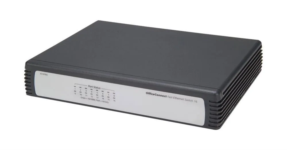 HP JD858AS#ABA 1405-16 16-Ports 10/100Base-T Unmanaged Fast Ethernet Switch