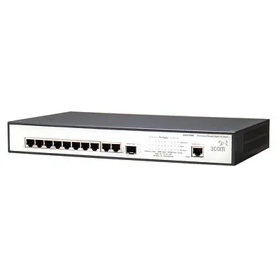 JD864A - HP V1905-10G-PoE 10xPort 10/100/1000Base-T 1 x SFP (mini-GBIC) Gigabit Ethernet Network Switch