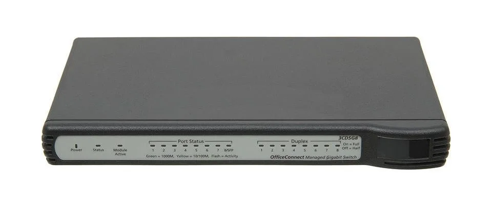 HP JD865A#ABA V1900-8G 7 x 10/100/1000Base-T + 1 x SFP Shared Layer-2 Managed Gigabit Ethernet Network Switch