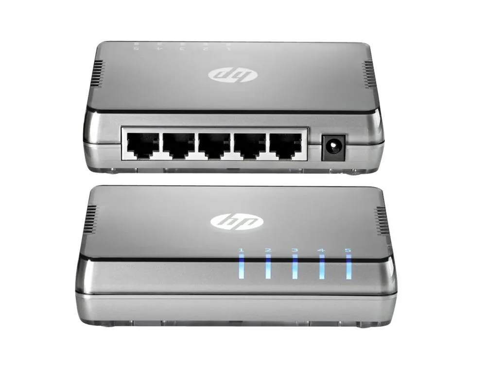 HP JD869A#ABB V1405-5G 5 x Ports 10/100/1000Base-T Layer-2 Unmanaged Gigabit Ethernet Switch