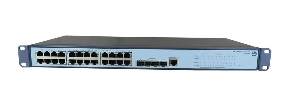 HP JE006A#ABB ProCurve 1910-24G 24-Ports 10/100/1000Base-T + 4-Ports SFP (mini-GBIC) Slots Layer 3 Managed Switch
