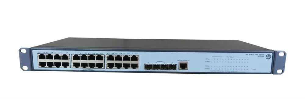 HP JE006A#ACC ProCurve V1910-24G 24-Port 10/100/1000Base-T + 4 x SFP (mini-GBIC) Managed Layer 3 Gigabit Ethernet Switch