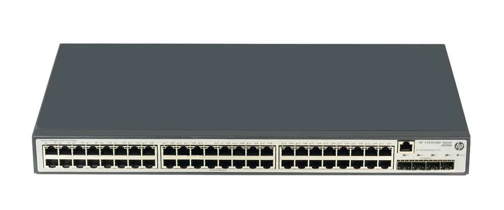 HP JE009A#B2C ProCurve 1910-48G 48-Ports 10/100/1000Base-T + 4-Ports SFP (mini-GBIC) Slots Layer 3 Managed Switch