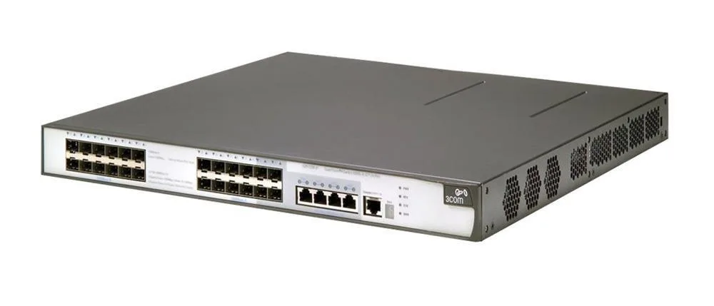 HP JE088A#ABA E5500-24G 24-Port 10/100/1000Base-T with 4 x SFP (mini-GBIC), 1 x Expansion Slot Layer 3 Switch