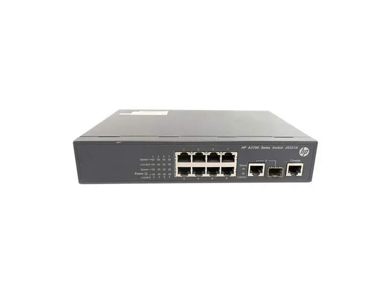 HP JG221A#ACF ProCurve 3100-8 V2 SI 8 x Ports 10/100Base-TX + 1 x SFP Layer-3 Managed Fast Ethernet Network Switch