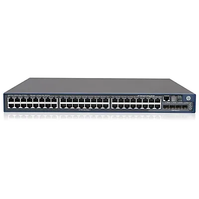 JG239-61001 - HP 5500-48G-PoE+ 48 x Ports 10/100/1000Base-T + 4 x SFP Layer-4 Managed Stackable Gigabit Ethernet Network Switch