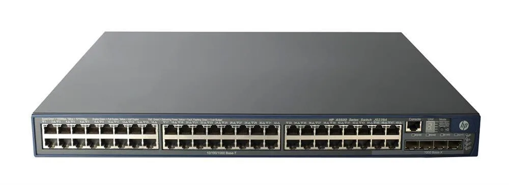 HP JG239A#ABB 5500-48G-PoE+ 48 x Ports 10/100/1000Base-T + 4 x SFP Layer-4 Managed Stackable Gigabit Ethernet Network Switch