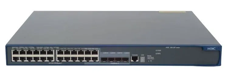 HP JG245-60011 A5120-24G EI 24xPorts 10/100/1000Base-T + 4xDual Personality SFP Ports Layer3 Managed Stackable Gigabit Ethernet Switch