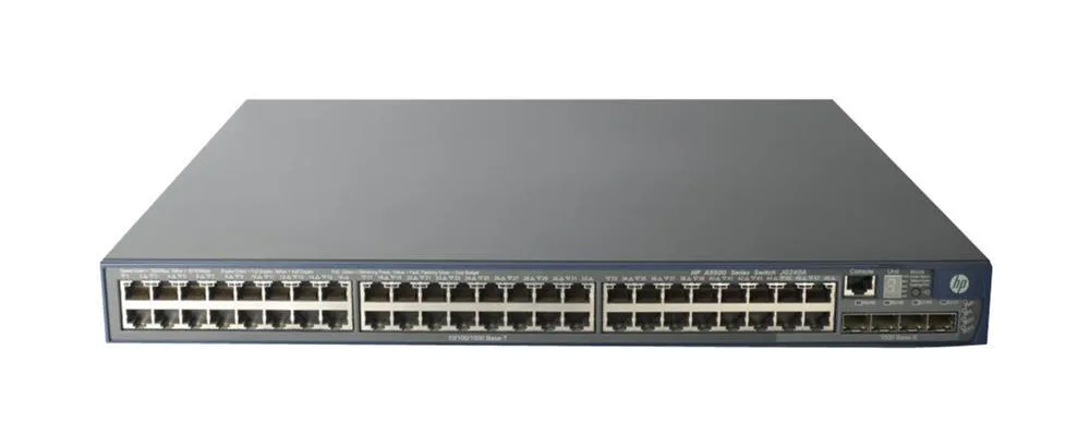 HP JG251A#ABA 5500-48G 48 x Ports 10/100/1000Base-T + 4 x SFP Shared Layer-3 Managed Gigabit Ethernet Network Switch