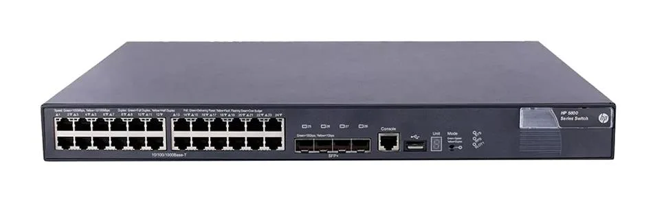 HPE JG258B#ABB FlexFabric 5800-48G 48 x Ports 10/100/1000Base-T + 4 x SFP+ Layer-3 Managed Gigabit Ethernet Network Switch