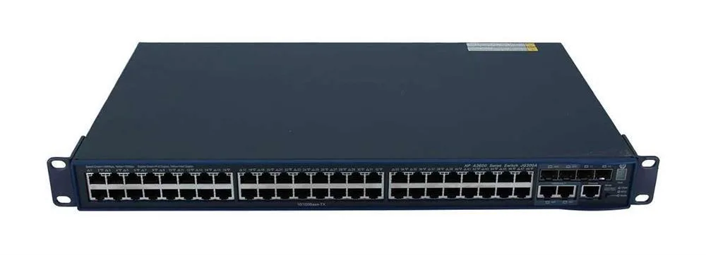 HP JG300B#ACC FlexNetwork 3600 48 x Ports 10/100Base-TX + 4 x SFP + 2 x Shared Layer-4 Managed Fast Ethernet Network Switch