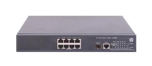 HPE JG309B#ACC FlexNetwork 5120 8G PoE+ 8 x Ports 10/100/1000Base-T + 1 x SFP Layer-2 Managed Gigabit Ethernet Network Switch