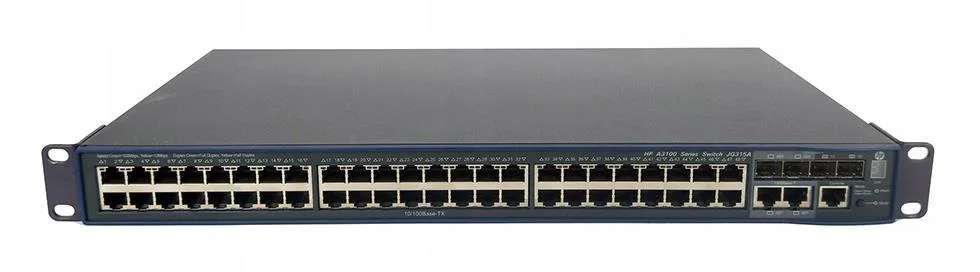 HPE JG315A#ABB 3100-48 V2 48 x Ports 10/100Base-TX + 2 x SFP combo + 2 x SFP Layer-3 Managed Fast Ethernet Network Switch