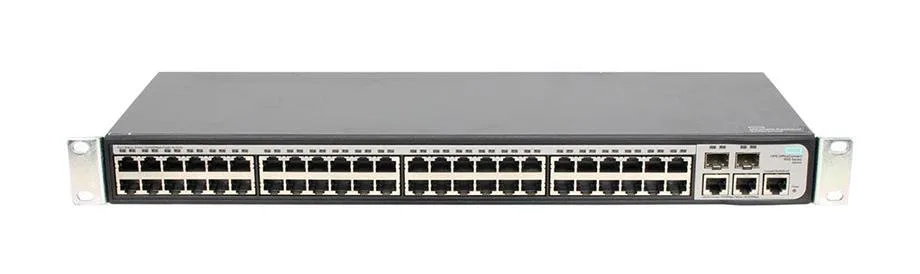 HP JG540A#ABA ProCurve 1910-48 48-Ports 10/100Base-T + 2-Ports 10/100/1000Base-T + 2-Ports SFP (mini-GBIC) Slots Layer 3 Managed Switch