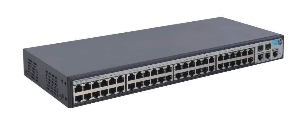 HP JG540AS#ABA ProCurve 1910-48 48-Ports 10/100Base-T + 2-Ports 10/100/1000Base-T + 2-Ports SFP (mini-GBIC) Slots Layer 3 Managed Switch