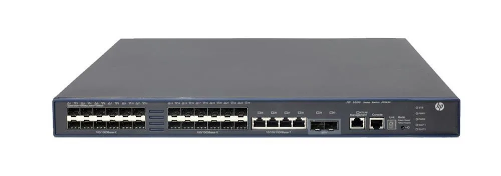 HP JG543A#ACD 5500-24G-SFP 24 x Ports 10/100/1000Base-T + 4 x SFP Layer-3 Managed Gigabit Ethernet Network Switch