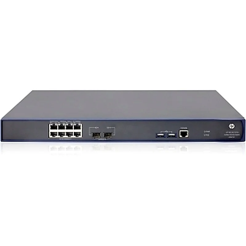 HP JG641-61101 830 8-Port PoE+ 8 x Dual Personality RJ-45/SFP Ports PoE+ 1000Base-T + 2 x SFP Ports Layer 2 Managed 1U Rack-Mountable Gigabit Ethernet Network Unified Wired WLAN Switch