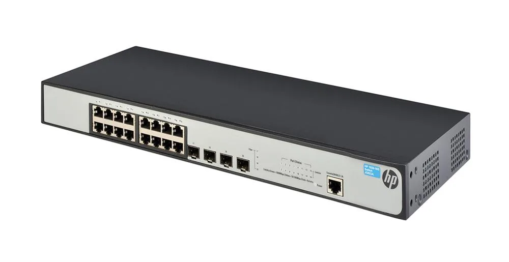 HP JG923A#ABB OfficeConnect 1920-16G 16-Ports 10/100/1000Base-T with 4 Gigabit SFP Ports Layer-3 Managed Gigabit Ethernet Switch
