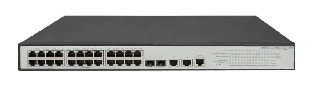 HP JG962A#AC3 OfficeConnect 1950-24G 24 x Ports 10/100/1000Base-T + 2 x SFP+ Layer-3 Managed Gigabit Ethernet Network Switch
