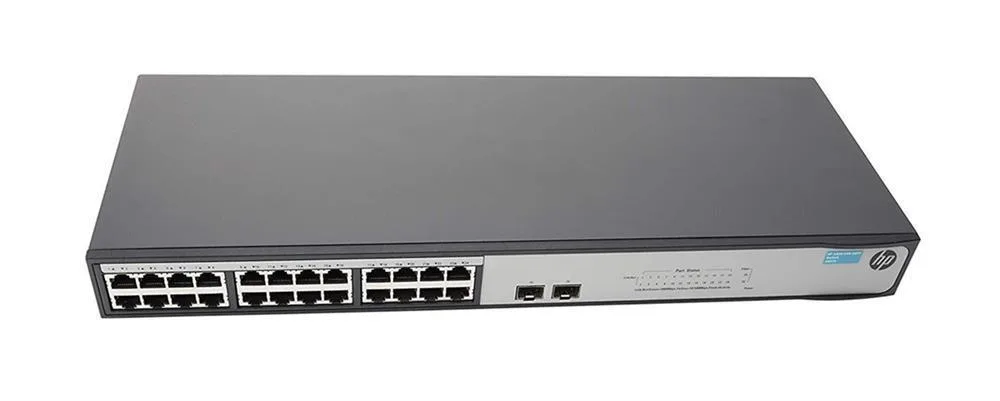 HP JH017A#AC3 1420-24G-2SFP 24-Ports 10/100/1000Base-T 2 x 1 Gigabit Ethernet Unmanaged Rack-Mountable Switch