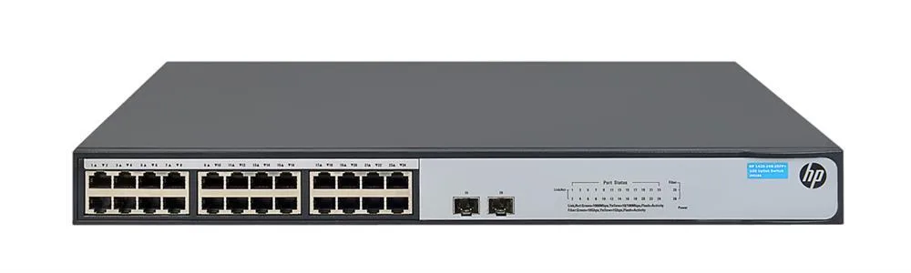HP JH018A#ABB OfficeConnect 1420 24G 2SFP+ 24-Port 24 x 10/100/1000 + 2 x 1 Gigabit / 10 Gigabit SFP+ Gigabit Ethernet U