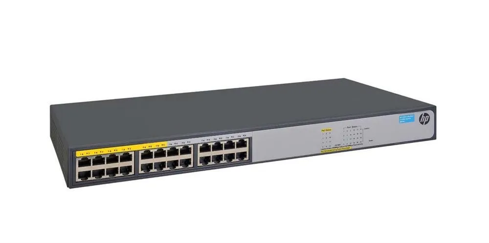 HP JH019A#ABB OfficeConnect 1420-24G-PoE+ 24-Ports 24 x 10/100/1000 (PoE+) Gigabit Ethernet Unmanaged Rack-Mountable Switch
