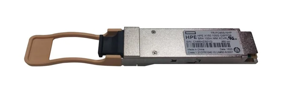 JH682A - HP X150 100Gbps 100GBase-SR4 Multi-mode Fiber 100m MPO Connector QSFP28 Transceiver Module